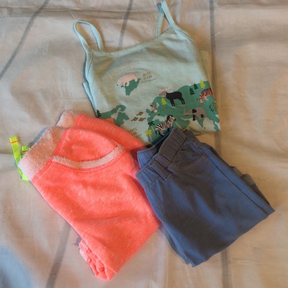 Cat & Jack 3-Piece Top Shorts Bundle 4-5T - Picture 6 of 6